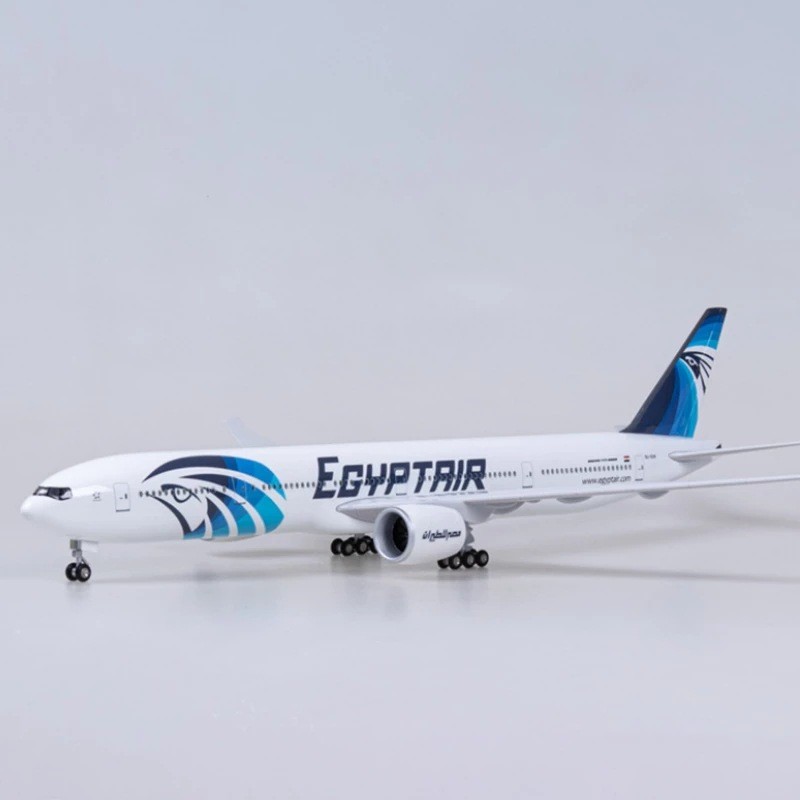 Egypt Air B777 โบอิ้งเครื่องบินรุ่นเครื่องประดับแสงและล้อผู้ผลิตขายอียิปต์ Air b777