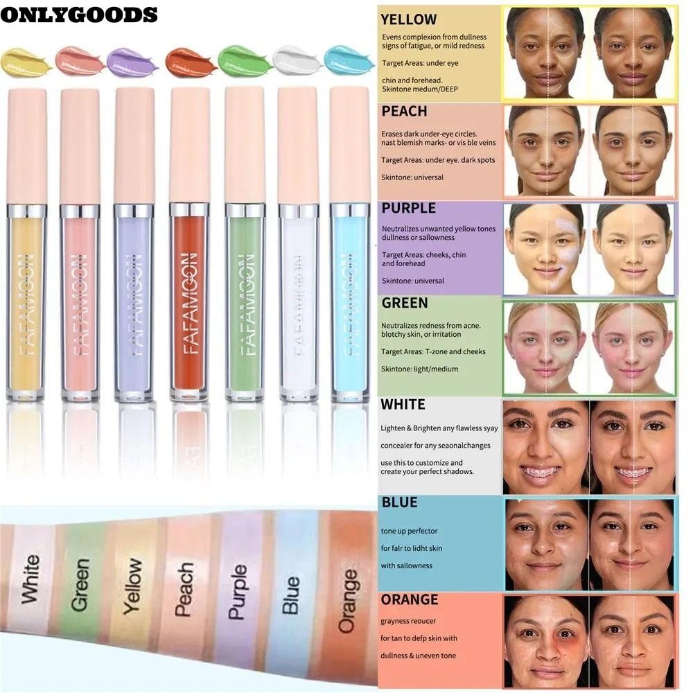 ONLYGOODS Liquid CONCEALER, Cover Spot Acne Full Coverage Foundation Cream, Face Makeup 2.5ML Even S