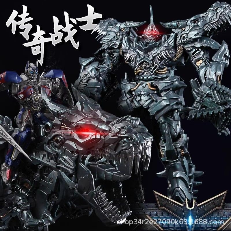 รุ่นอัพเกรด Weijiang สายเหล็ก W8600 Transformers ของเล่น Tyrannosaurus Rex ฟรี Optimus Prime ภาพยนตร