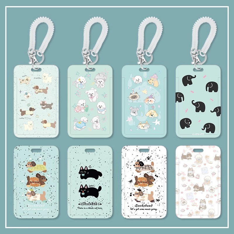 ซองใส่บัตรสีเขียวมิ้นท์ สำหรับบัตรนักเรียน บัตรอาหาร บัตรโดยสารรถเมล์ รถไฟฟ้า และบัตรผ่านประตู