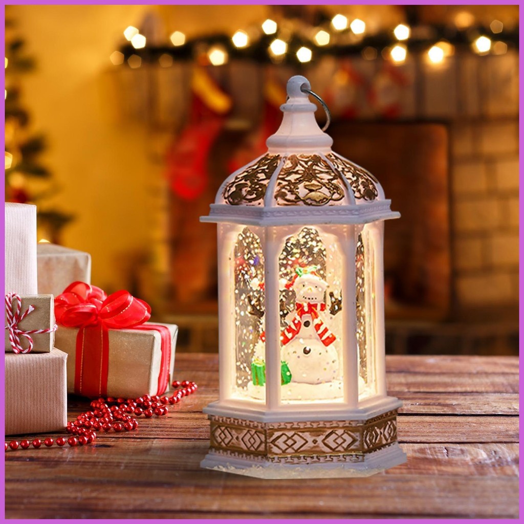 Snow Globes Snow Globes ตกแต่งคริสต์มาสเทศกาล Lighted เครื่องประดับตกแต่งสําหรับโต๊ะปาร์ตี้กิจกรรมวั