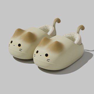 [พร้อมสต็อก] แมวน่ารักเด็กรองเท้าแตะผ้าฝ้ายสาวรองเท้าแตะฤดูใ…