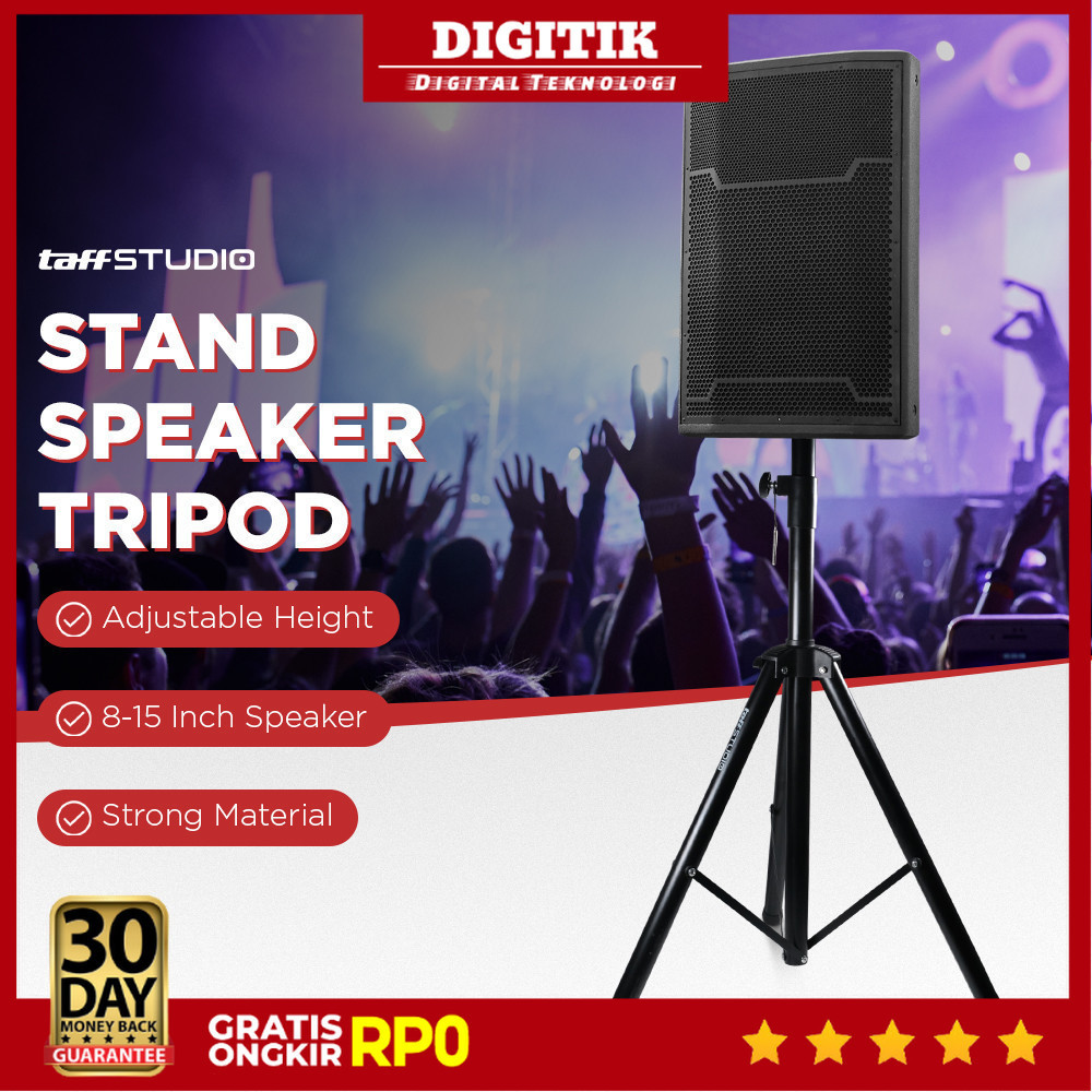 DIGITIK - TaffiSTUDIO ขาตั้งขาตั้งกล้องตั้งพื้นลําโพงเสียง 8-15 นิ้ว 1.8M - SPS-502M