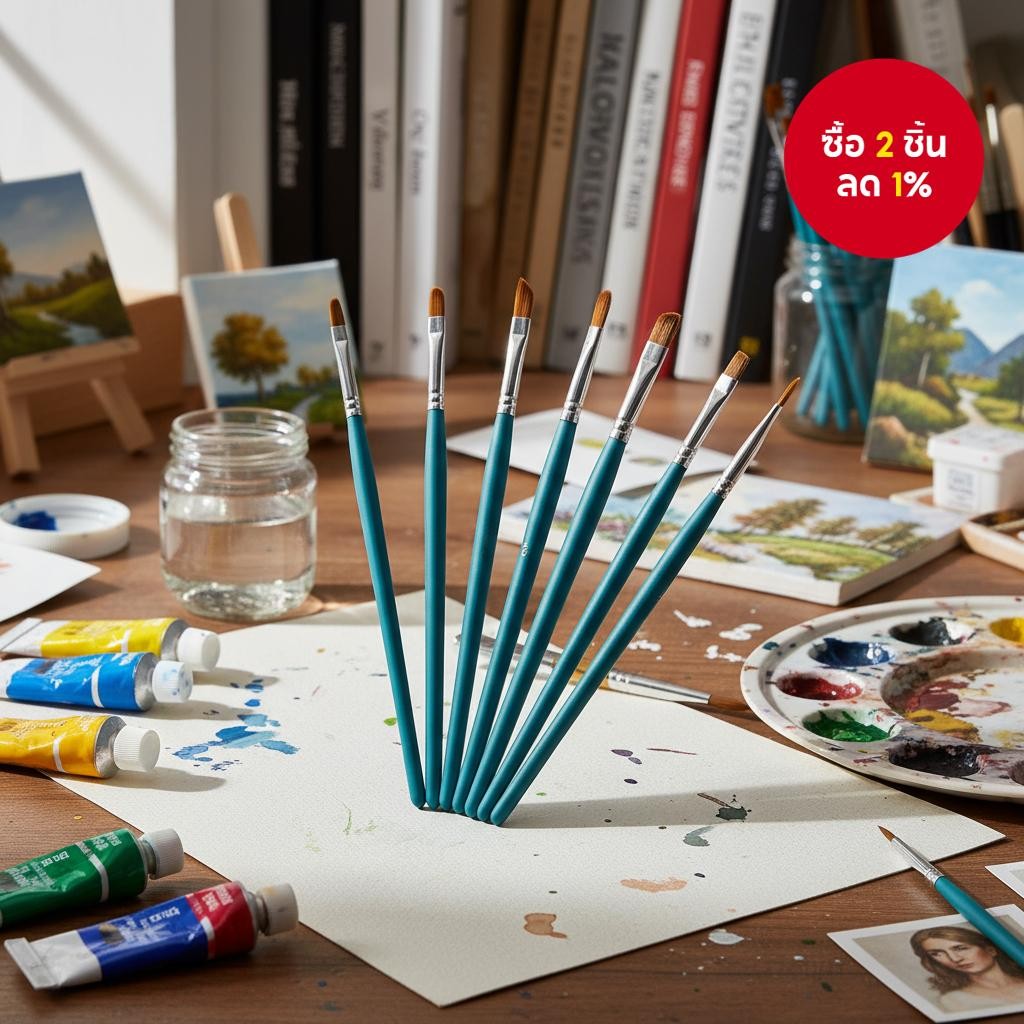 11 ชิ้น ปากกาพู่กันศิลปินสําหรับวาดภาพสีน้ํา สีออยล์ และสี Gouache ขนาดเล็ก