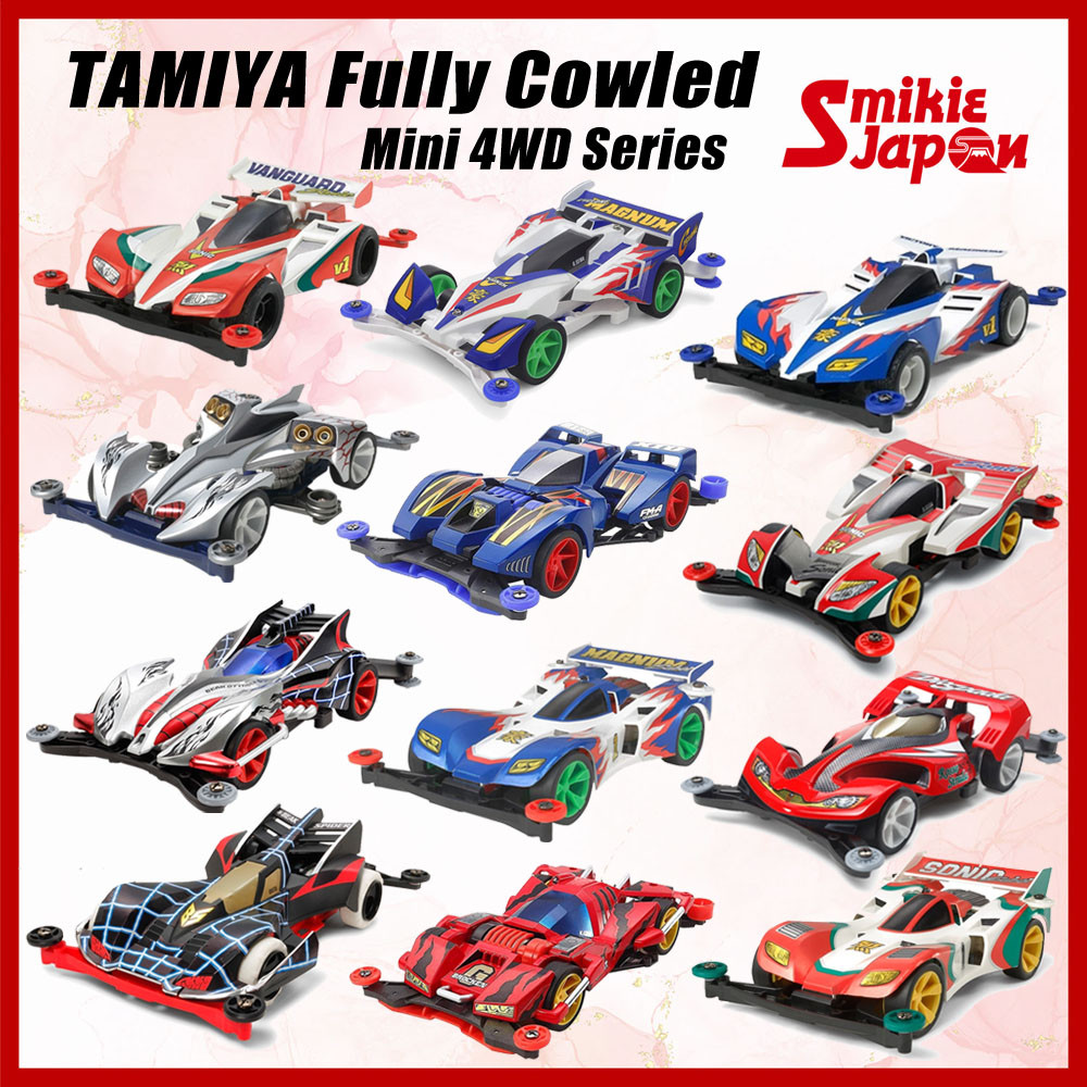 TAMIYA Fully Cowled Mini 4WD Series Cyclone Magnum/ Vanguard Sonic/ Magnum Saber/ Brocken Gigant Pre