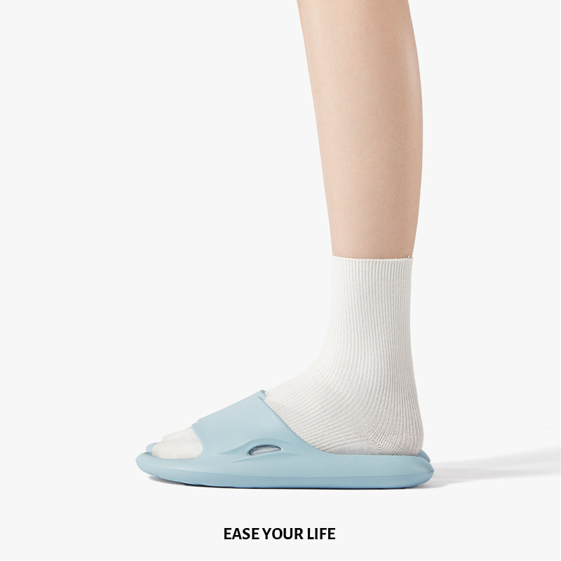 Posee Park Ripples Hollow Leaky รองเท้าแตะผู้ชายฤดูร้อนในร่ม Bath ห้องน้ํารองเท้าแตะกันลื่นผู้หญิง