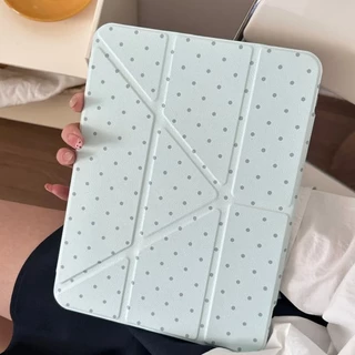 INSลายจุดสดดาวห้าแฉกสําหรับIPad10.2 Shell Ipad10th 5th Gen11 A16 ฝาครอบแม่เหล็กMini6 2024Ipad Air6/7 11/13 นิ้วฝาครอบAir4/5 10.9 Pro11 Ipad12.9 ฝาครอบป้องกันการดัด