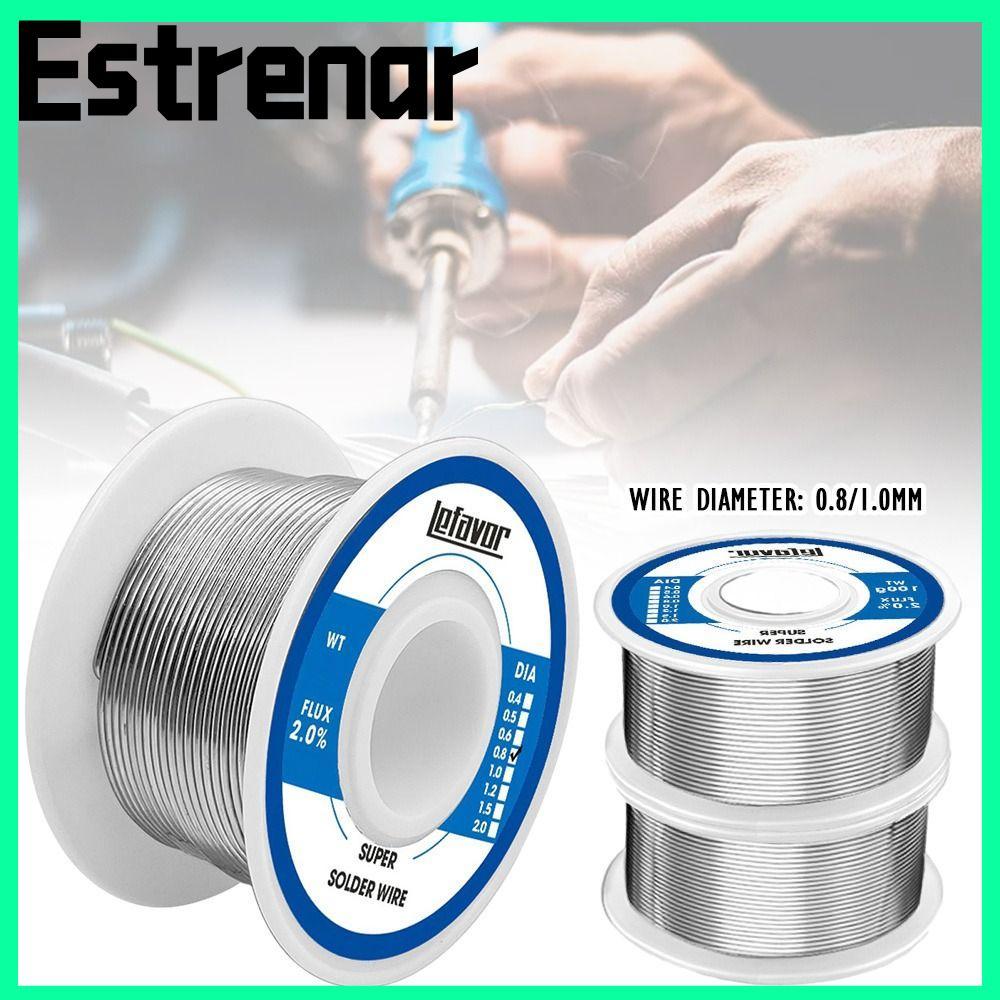 ESTRENAR Corel Solder, No-clean 20g 50g 100g 0.8 1.0mm ลวดเชื่อมอุณหภูมิต่ํา, Universal FLUX 2.0% Lo