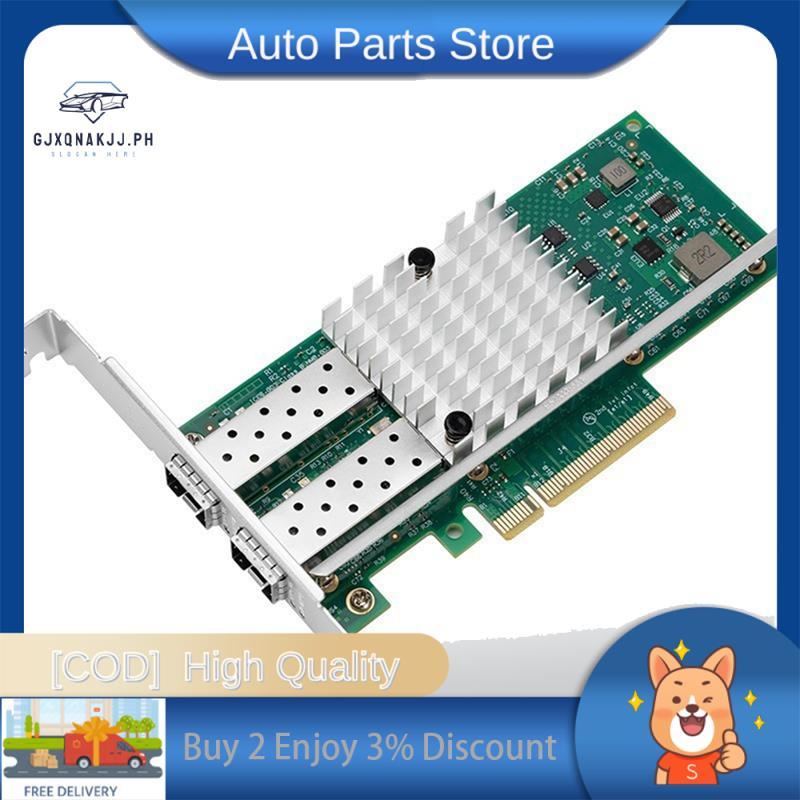 X520-DA1 10Gb SFP + การ์ดเครือข่ายพอร์ตคู่ PCI-E NIC อะแดปเตอร์อีเธอร์เน็ตพร้อมชิป 82599EN X8 PCI-E 