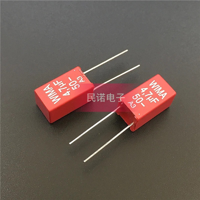 5/10/50pcs เยอรมัน WIMA ฟิล์มตัวเก็บประจุ MKS2 50V 4.7UF 50V 475 4U7 Pitch 5 มม.เสียง passive Capaci