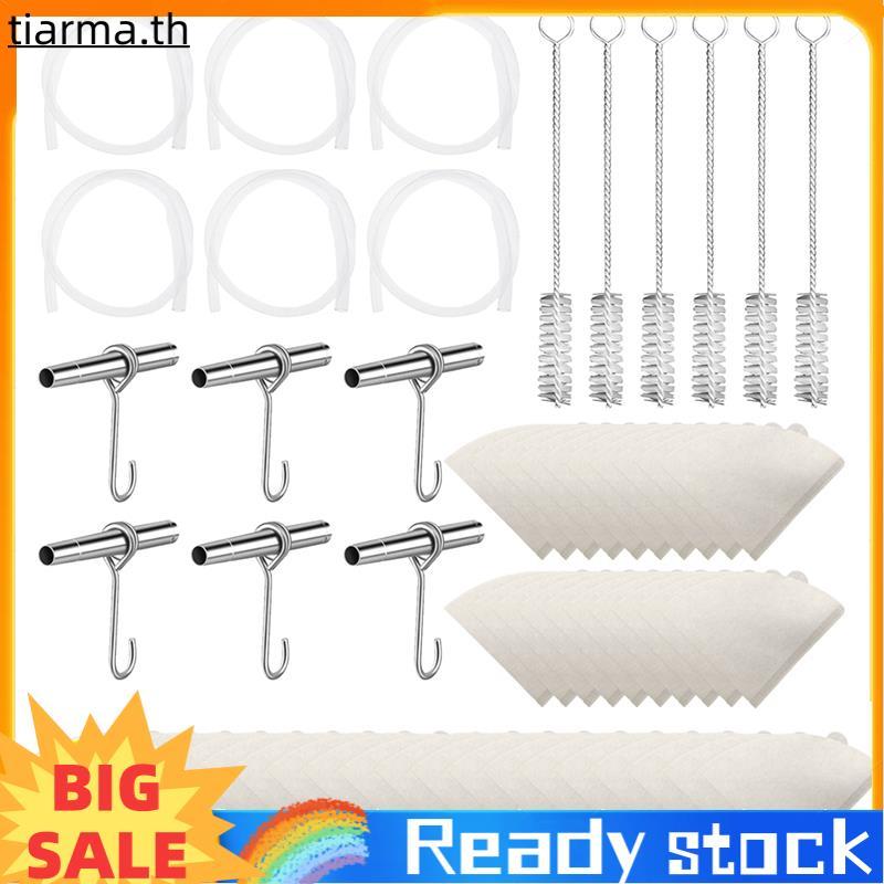 TIARMA อัพเกรด Maple Syrup Tapping Kit Maple Syrup Collector สแตนเลส Maple Faucet Tip Maple Syrup กร