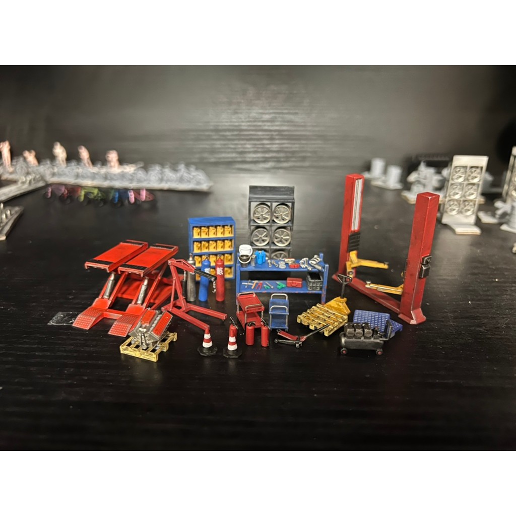 1: 64 แนวนอน 500 กก. สูงสุด 64 Scale ฉากตกแต่งซ่อมโรงงานรุ่น Express Delivery Default SF