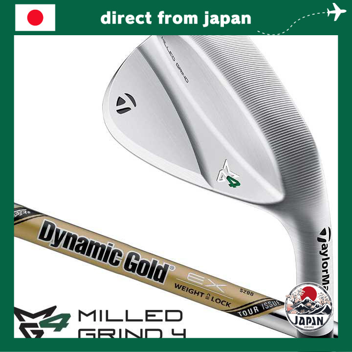 TaylorMade MG4 HB Milled Grind Wedge 56 58 60 Golf Club – Dynamic Gold EX Tour Issue S Flex Shaft