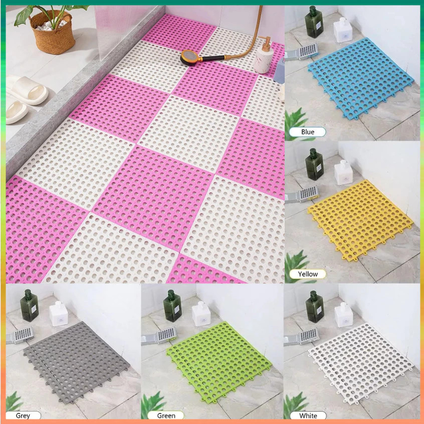 แผ่นปูพื้นกันลื่น ใช้งานได้ทั้งห้องน้ำและห้องครัว ขนาด 30x30 มาในหลากสีสัน