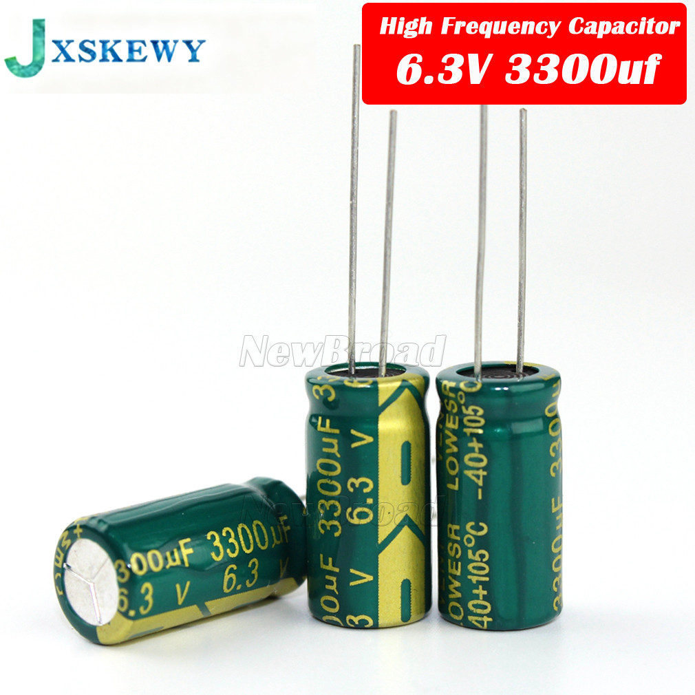 5PCS อลูมิเนียม electrolytic capacitor 3300UF 6.3V 10V 16V 25V 35V 50V 63V ความถี่สูงความต้านทานต่ํา