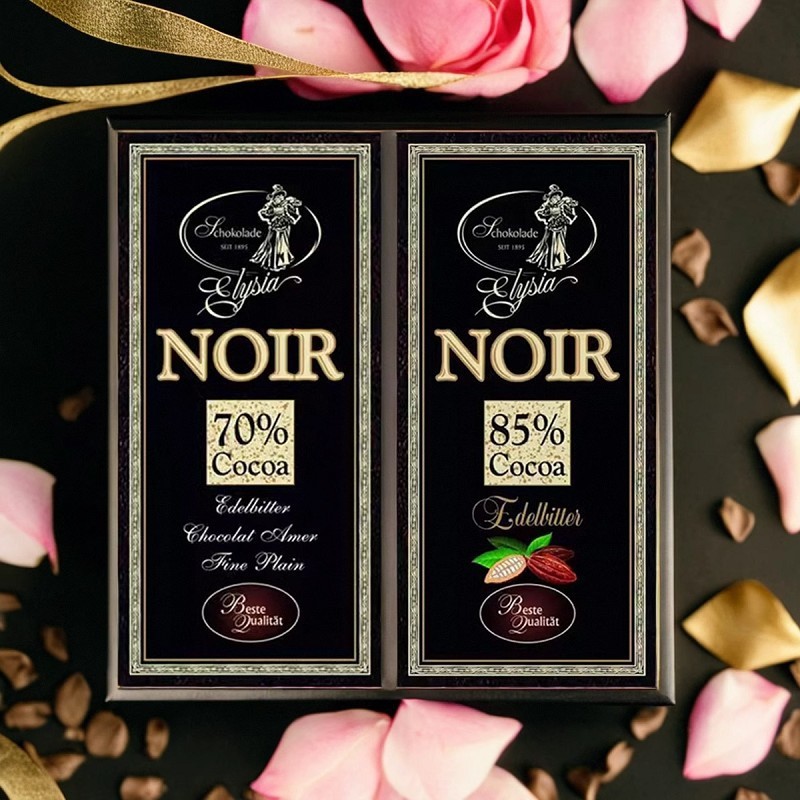 เยอรมันนําเข้า Elysia Elysia 70% 85% สีดําแถว 100g เนยโกโก้บริสุทธิ์ Casual