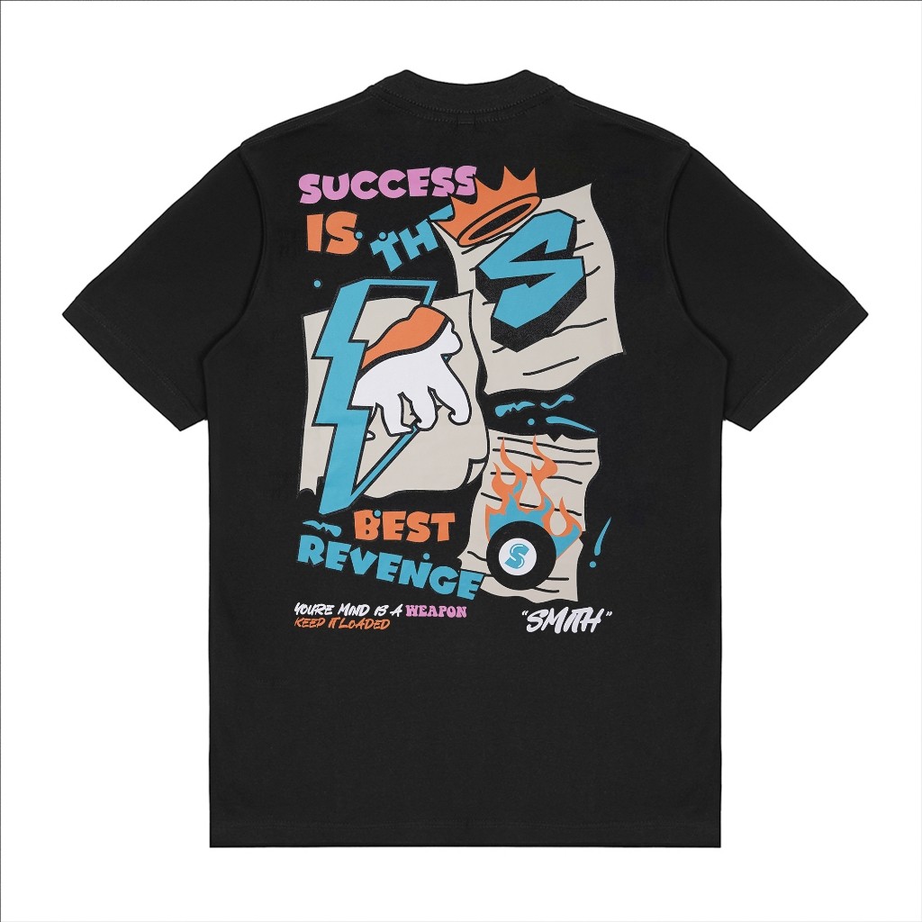 House of Smith Men's Short Sleeve T-Shirt - Success Black 17 - T Shirt