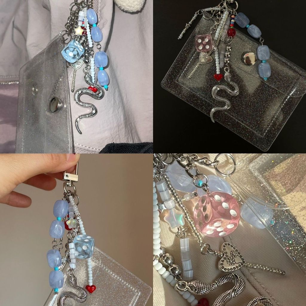 ของประดิษฐ์มือถึง DIY ปีงูLimited Edition สร้อยคอและพวงกุญแจ งานคราฟต์ละเอียด MHL6