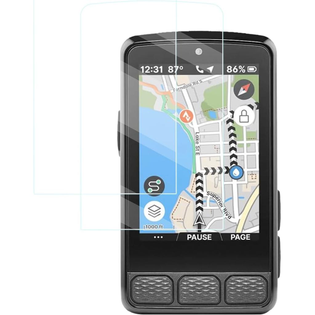 ฟิล์มป้องกันหน้าจอกันรอยสำหรับ Wahoo ELEMNT ROAM V3, HD Clear, ไม่มีฟองอากาศ พร้อมคู่มือติดตั้งง่าย,