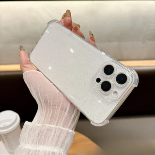 กลิตเตอร์ เคสโทรศัพท์ For iPhone 11 13 17 16 pro max Case iPhone 13 14 15 pro max 12 13 pro max 13 14 ป้องกันการตกทั้ง