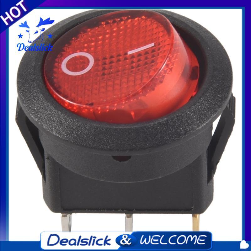 Toggle Switch Bipolar ON OFF Red 3 Pin 20mm