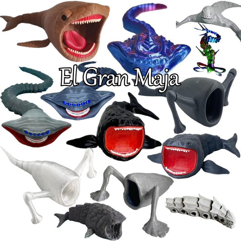 El Gran Maja 3D การพิมพ์ของเล่น Bloop Sea Eater ของเล่นตุ๊กตาของขวัญวันเกิดคริสต์มาส