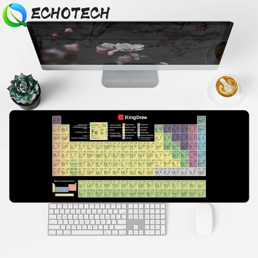 ECHOTECH แผ่นรองเมาส์ลัด, Java/Python/SQL EXCO เสื่อแป้นพิมพ์สํานักงาน, เพลงสะดวก/หุ้นยาตลาดแผนภูมิร