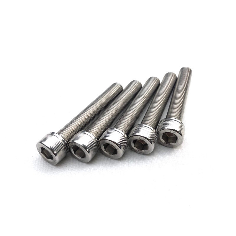 Bolt L M10 x 70 (7 ซม.) (FINE THREAD P1.25) กุญแจสแตนเลส 304 A2-70/ เกลียว 14/ L8