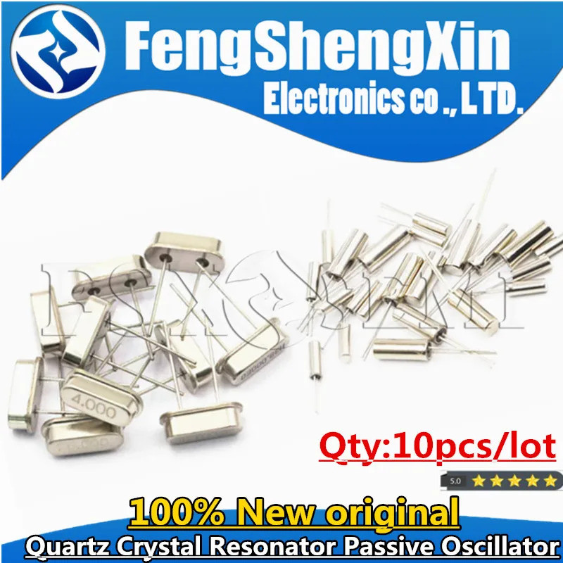 10PCS 4Mhz 6Mhz 8Mhz 12Mhz 16Mhz 20Mhz 24Mhz 32.768K 32.768Kควอตซ์คริสตัลResonator Passive Oscillato