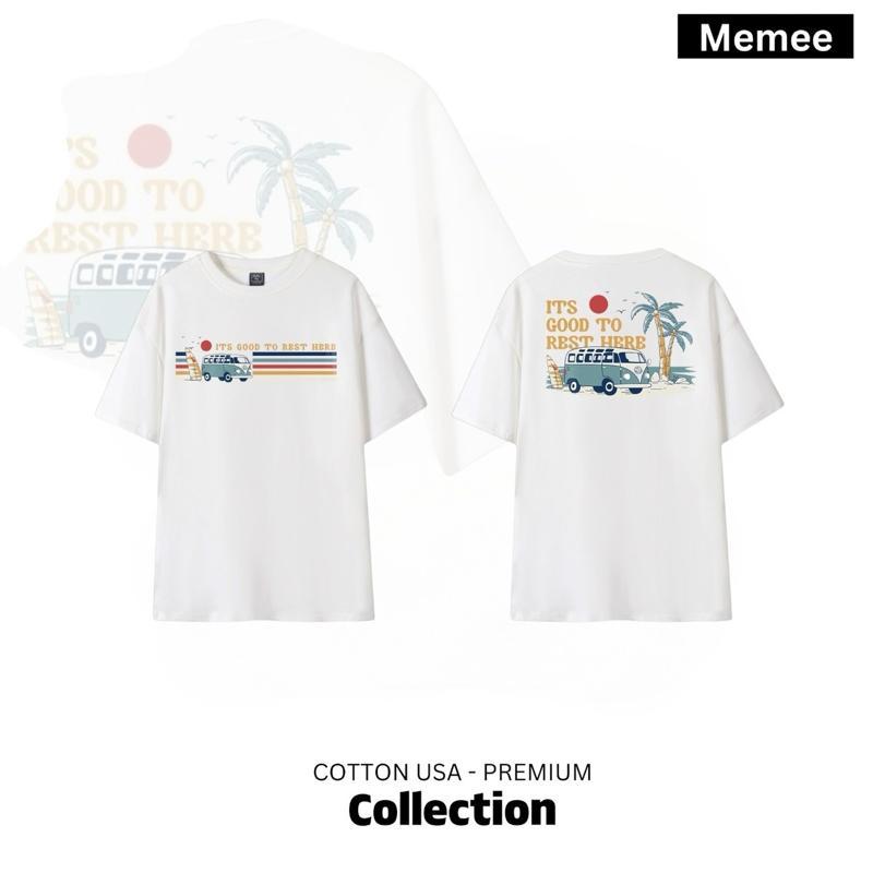 (สินค้ามาใหม่)MEMEE~เสื้อยืดCOTTON USAแท้ ผ้านุ่ม(รถ)