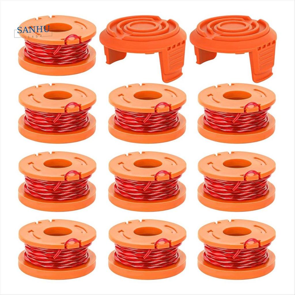 Trimmer Spool Line สําหรับ ,12 Pack WA0010 Edger Spools สําหรับ, Trimmer Line Refills 0.065 นิ้วสําห