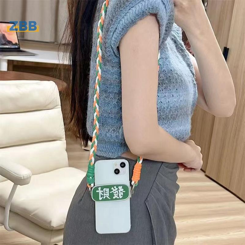 ZBB>เคสโทรศัพท์ด้านหลังคลิปCrossbodyสายคล้องไหล่แขวนชิ้นสายคล้องคอที่ถอดออกได้การ์ตูนน่ารักและแบบพกพ