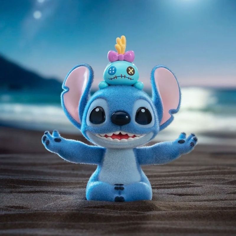 ของแท้ TOPTOY Disney Stitch Vitality Yoga Series รูป Mystery Box Stitch Flocking