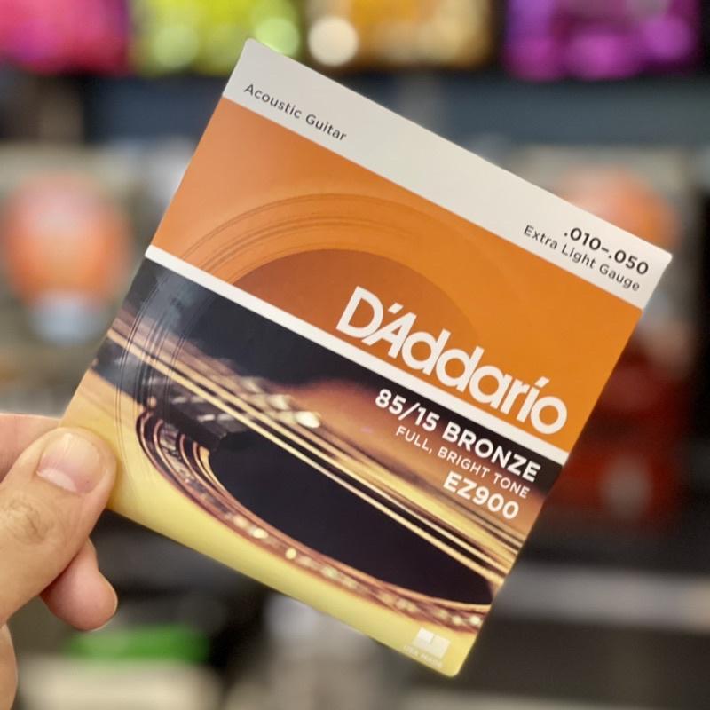 D'ADDARIO สายกีต้าร์โปร่ง DAddario EZ900 ของแท้ 100% [ .010-.050 ] Size 10 EZ-900 ez 900