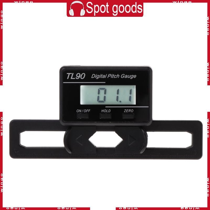 WIN Professional Pitch Gauge Pitch Gauge TL90 Digital Pitch Gauge LCD Backlight กล่องแสดงมุมเครื่องม