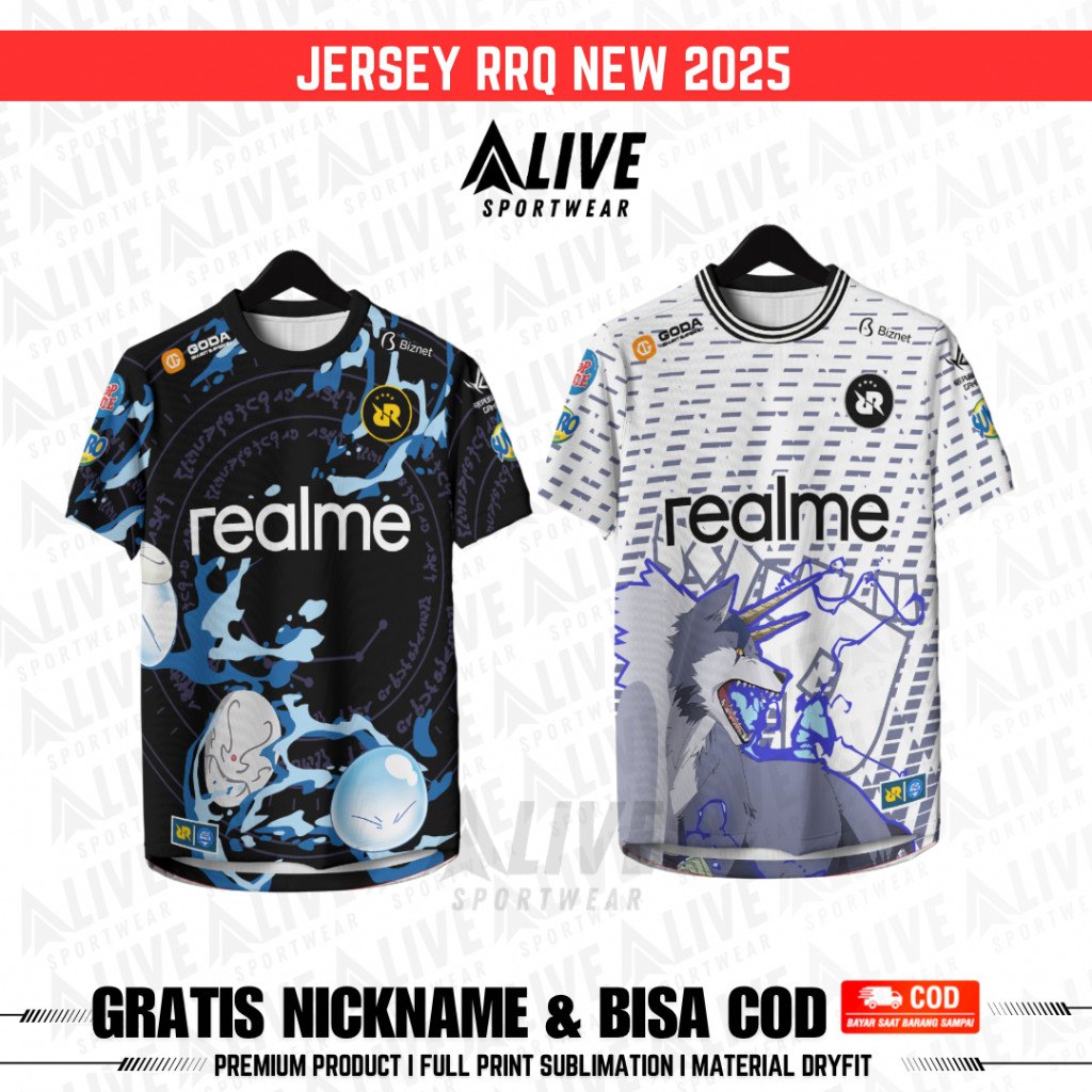 ใหม่ล่าสุด RRQ HOME AWAY JERSEY 2025