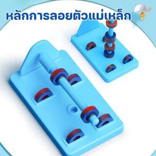 BHQ ชุดของเล่นทดลองวิทยาศาสตร์ เข็มทิศ แรงแม่เหล็ก กล่องอุปกรณ์แม่เหล็กไฟฟ้าแบบพกพา เครื่องมือการศึกษา