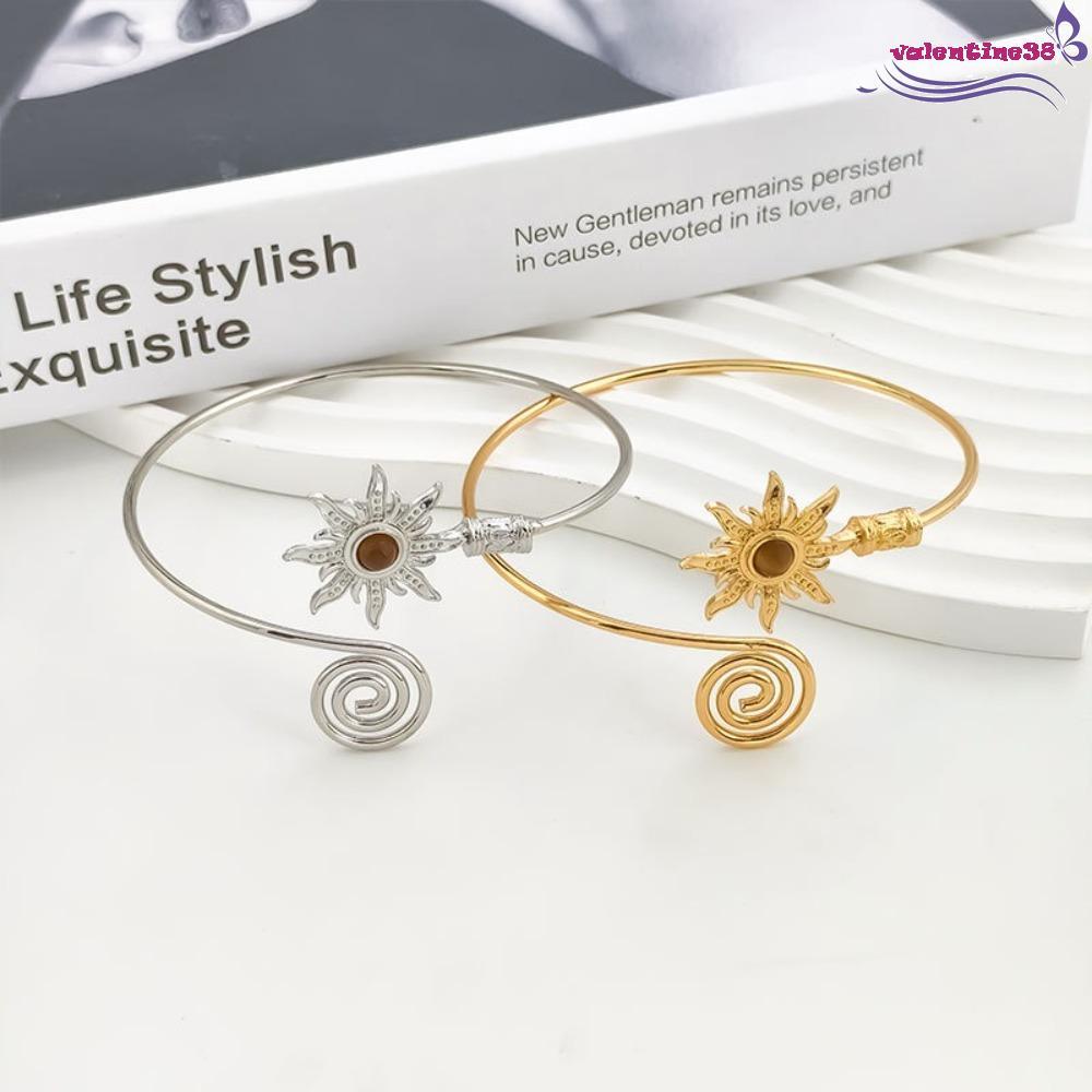 VALENTINE Cuff กําไลข้อมือสําหรับผู้หญิง, Alloy Turquoise Arm Cuff