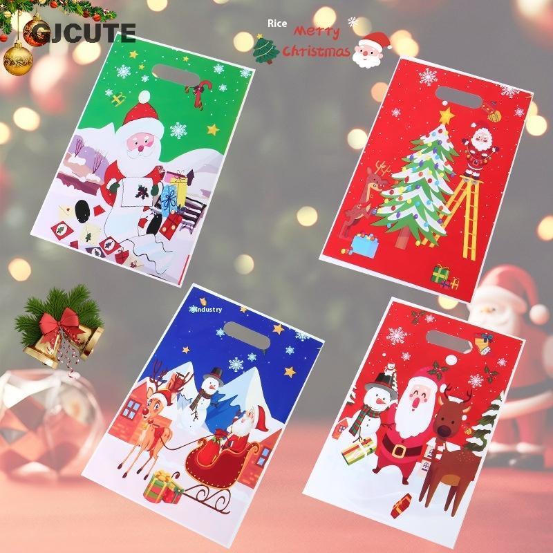 GJCUTE 50 ชิ้นคริสต์มาสของขวัญกระเป๋าตกแต่งคริสต์มาสสําหรับ Home 2025 Xmas ของขวัญใหม่ปี 2026 Santa 