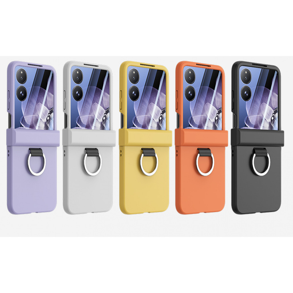 สําหรับ Xiaomi Mix Flip, Mix Flip 2, เคสโทรศัพท์หน้าจอพับวงแหวนไวต่อผิวใหม่, ฝาครอบป้องกันป้องกันการตก PC คุณภาพสูง ราคา ถูกที่สุด ดีลบีเคเค แกลเลอรีภาพที่ 5
