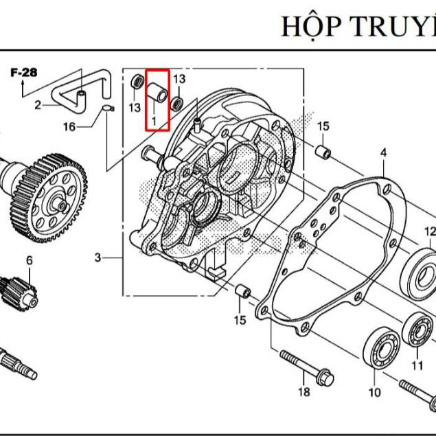 AB / CLICK / LEAD 110 / LEAD 125 เบรค CAM SEAL - ZIN GOODS -11204KGF900 -91201434003