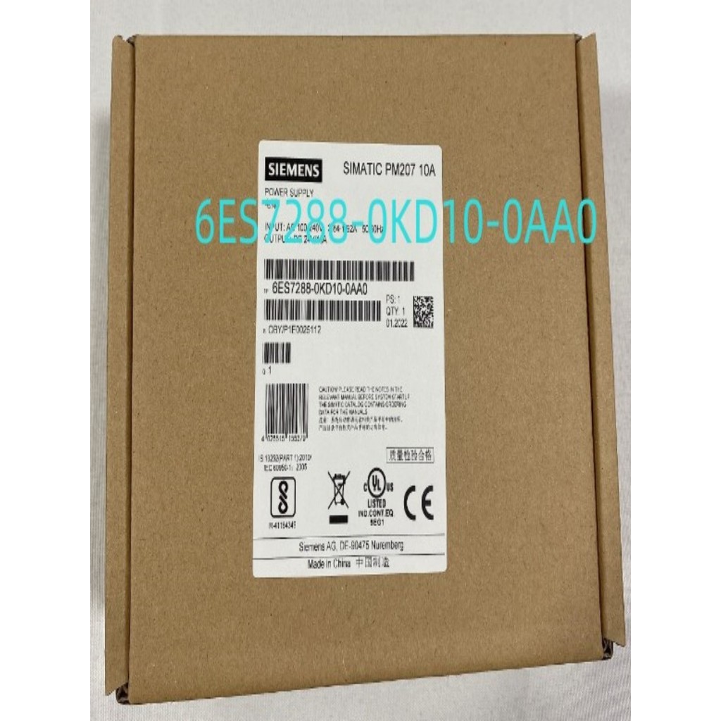 6ES7288-0KD10-0AA0 Siemens ยี่ห้อใหม่ SMART Power Supply 10A Ready Stock 6ES72880KD100AA0