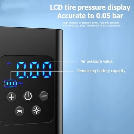 Car air pump wireless digital display intelligent tire air pump tire pressure detection air pump por