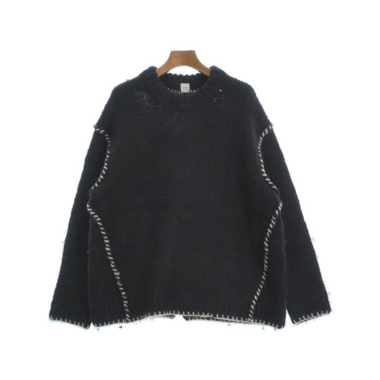 HAKUJI Sweater Knit Women black Direct from Japan Secondhand