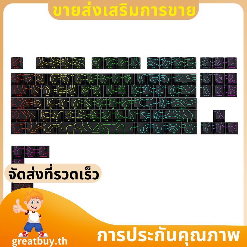 Keycap สําหรับ Contour 4.0 ด้านข้างแกะสลัก PBT โปร่งแสง 97 คีย์คีย์บอร์ดสําหรับสวิทช์แม่เหล็ก F75 GM