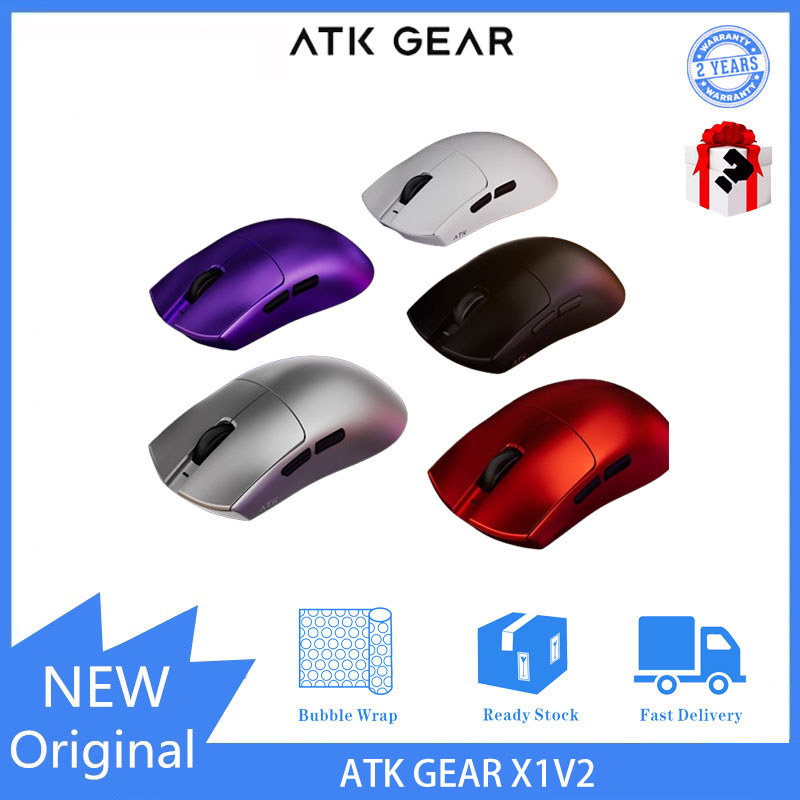 ATK GEAR Liekong X1V2 เมาส์เกมตามหลักสรีรศาสตร์มือขนาดใหญ่ขนาดกลางสามโหมด