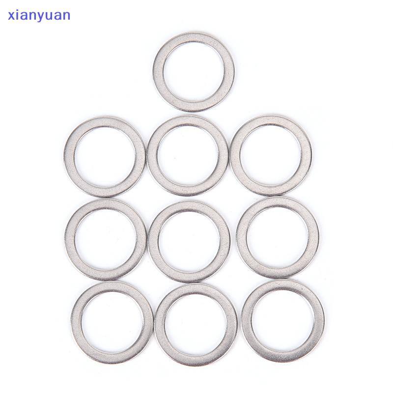 [xianyuan] 10 ชิ้น Pedal Spacer Crank จักรยานขี่จักรยานแหวนสแตนเลส XY