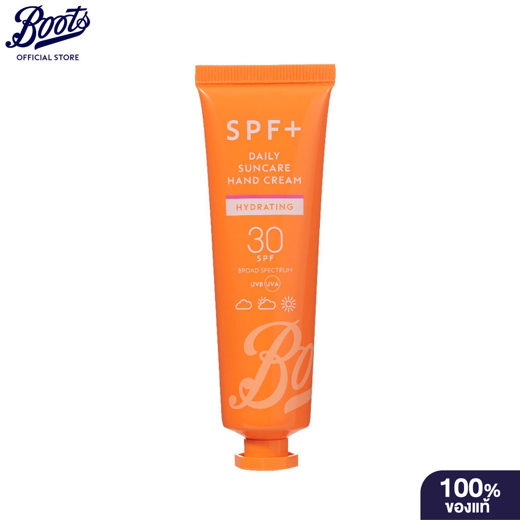 BOOTS SPF+ บู๊ทส์ Spf+ แฮนด์ครีม ไฮเดรติ้ง Spf 30