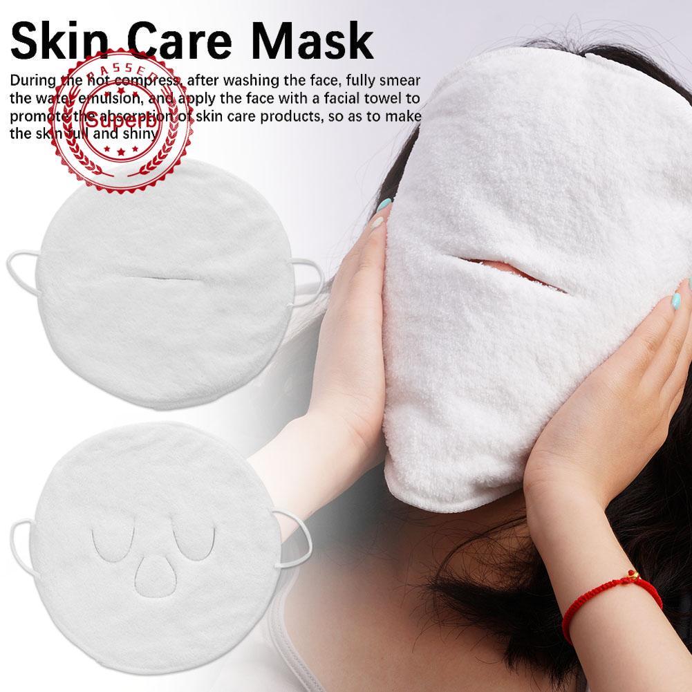 Reusable Face Towel Mask Facial Steamer Towel Moisturizing Rejuvenation Skin Care เครื่องมือ A6w2