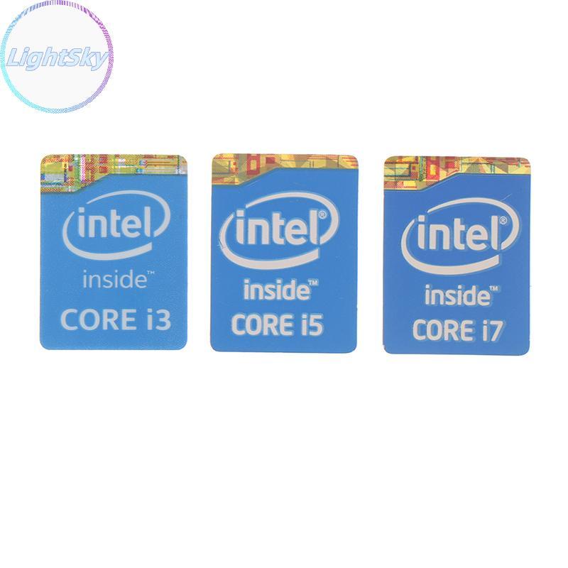 LightSky 5 ชิ้น 4th Generation I3 I5 I7 ป้ายสติกเกอร์ตกแต่งโน้ตบุ๊ค TH